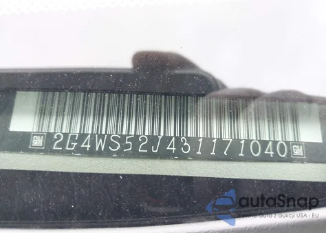 2003 Buick Century Custom из США, поврежденный, VIN 2G4WS52J431171040